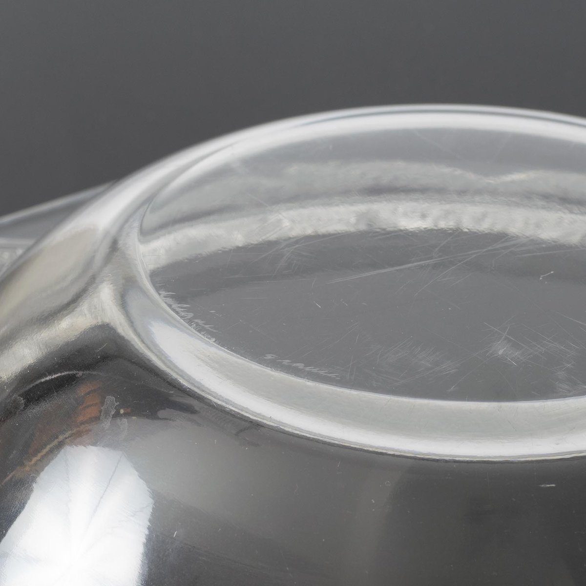 Szklana misa art deco Lalique Chantilly, proj. Rene Lalique