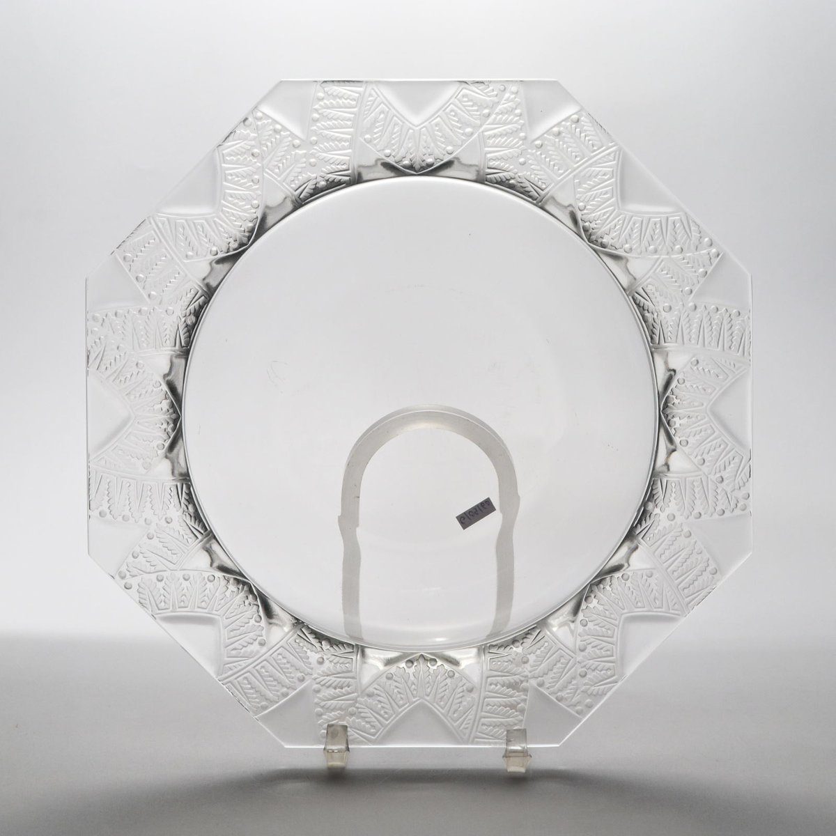 Szklana misa art deco Lalique Chantilly, proj. Rene Lalique