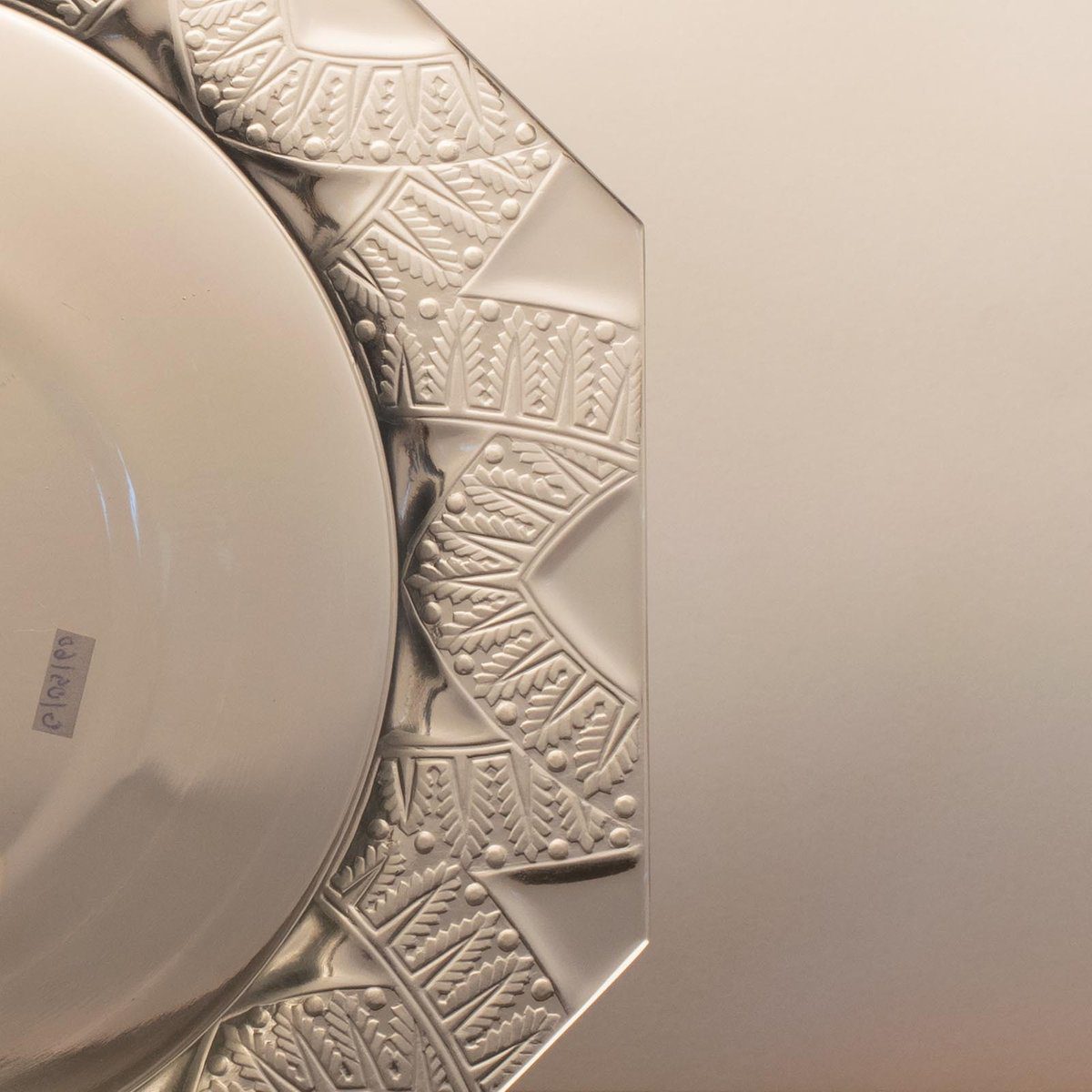 Szklana misa art deco Lalique Chantilly, proj. Rene Lalique