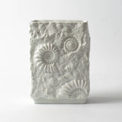 Porcelanowy wazon z motywem amonitów, Niemcy, lata 70.